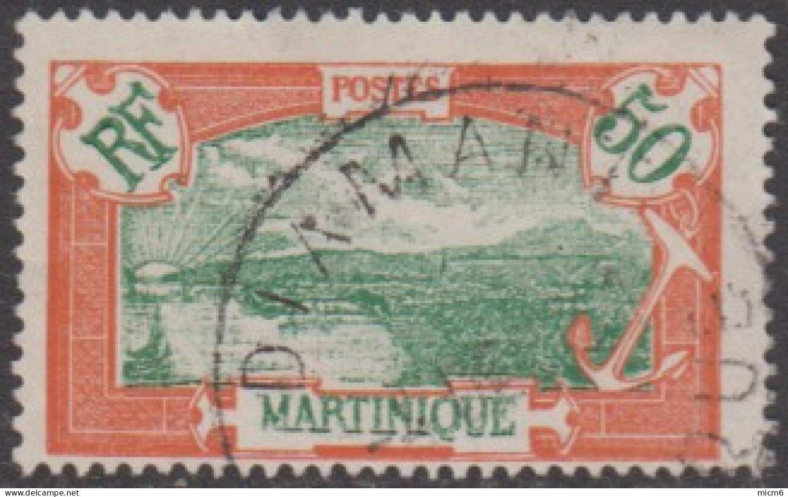 Martinique 1908-1930 - Diamant Sur N° 101 (YT) N° 115 (AM). Oblitération. - Sonstige & Ohne Zuordnung