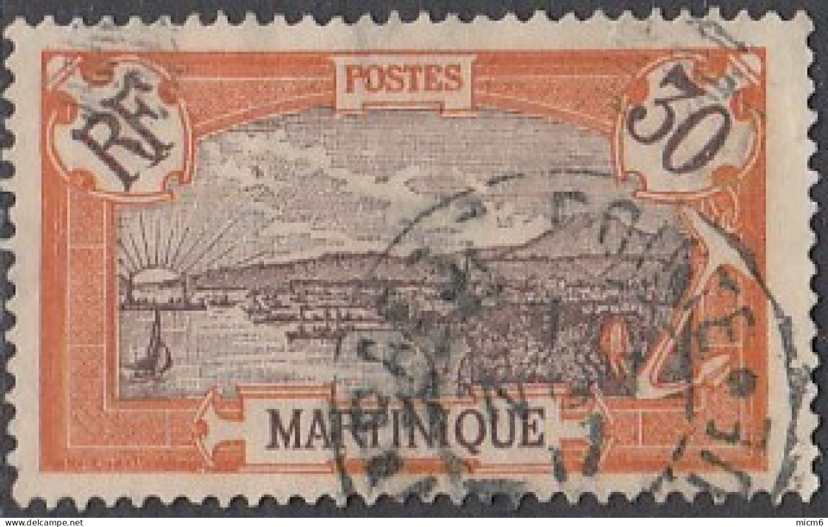 Martinique 1908-1930 - Basse-Pointe Sur N° 69 (YT) N° 67 (AM). Oblitération De 1917. - Otros & Sin Clasificación