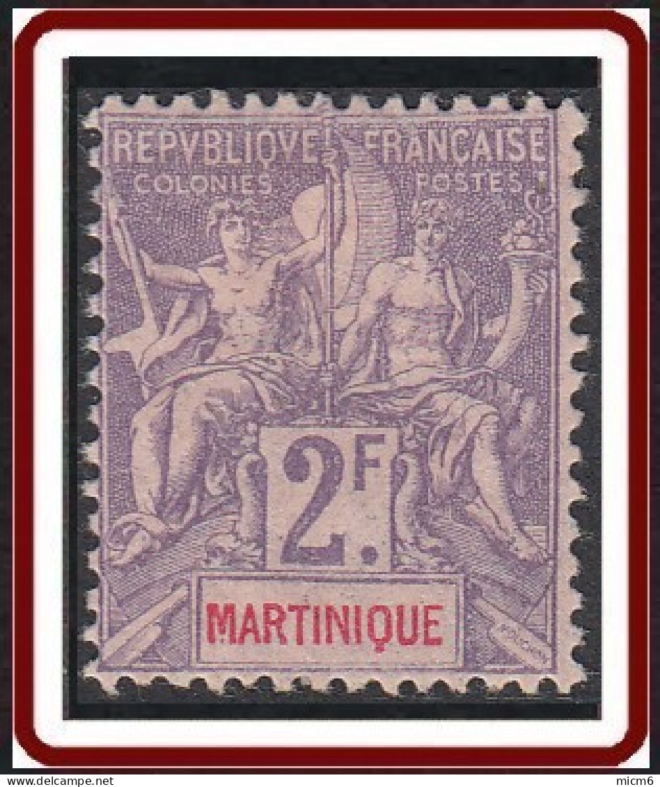 Martinique 1892-1906 - N° 50 (YT) N° 48 (AM) Neuf *. - Ongebruikt