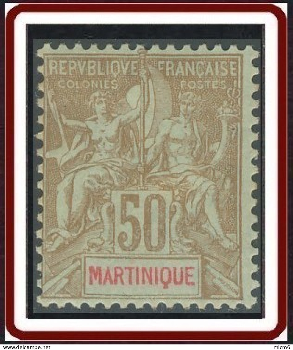 Martinique 1892-1906 - N° 49 (YT) N° 47 (AM) Neuf *. - Unused Stamps