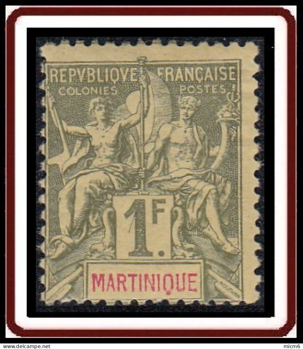 Martinique 1892-1906 - N° 43 (YT) N° 42 (AM) Neuf *. - Unused Stamps