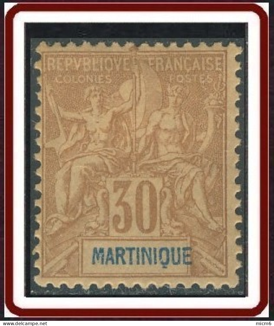 Martinique 1892-1906 - N° 39 (YT) N° 38 (AM) Neuf *. - Neufs