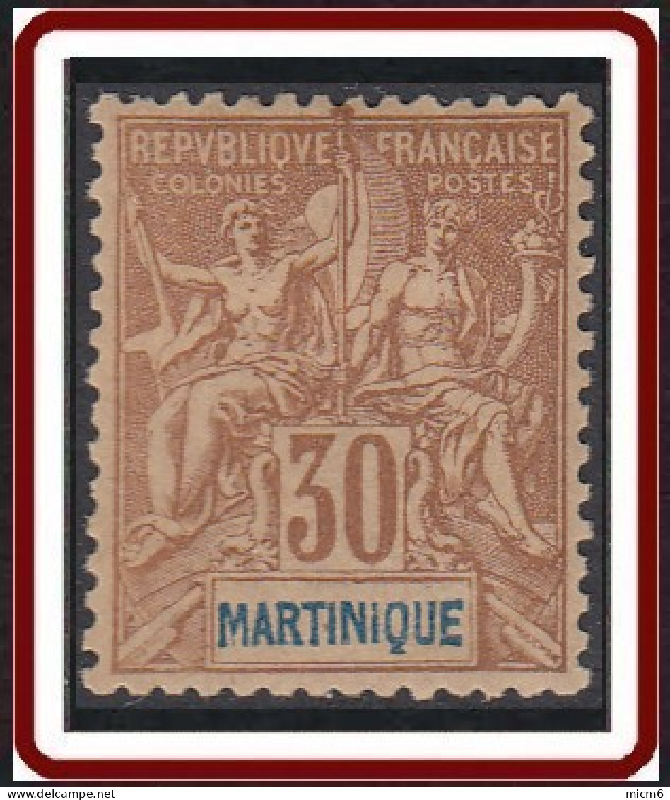 Martinique 1892-1906 - N° 39 (YT) N° 38 (AM) Neuf *. - Ungebraucht