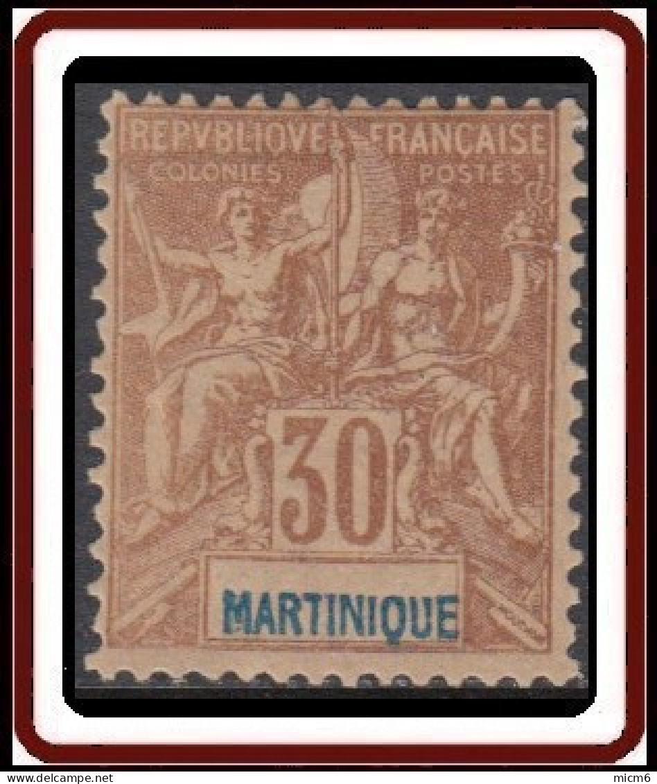 Martinique 1892-1906 - N° 39 (YT) N° 38 (AM) Neuf *. - Neufs