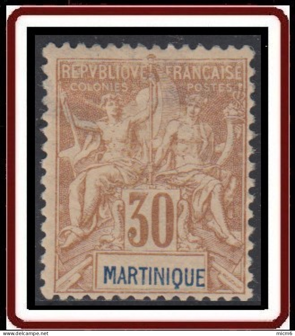 Martinique 1892-1906 - N° 39 (YT) N° 38 (AM) Neuf *. - Neufs