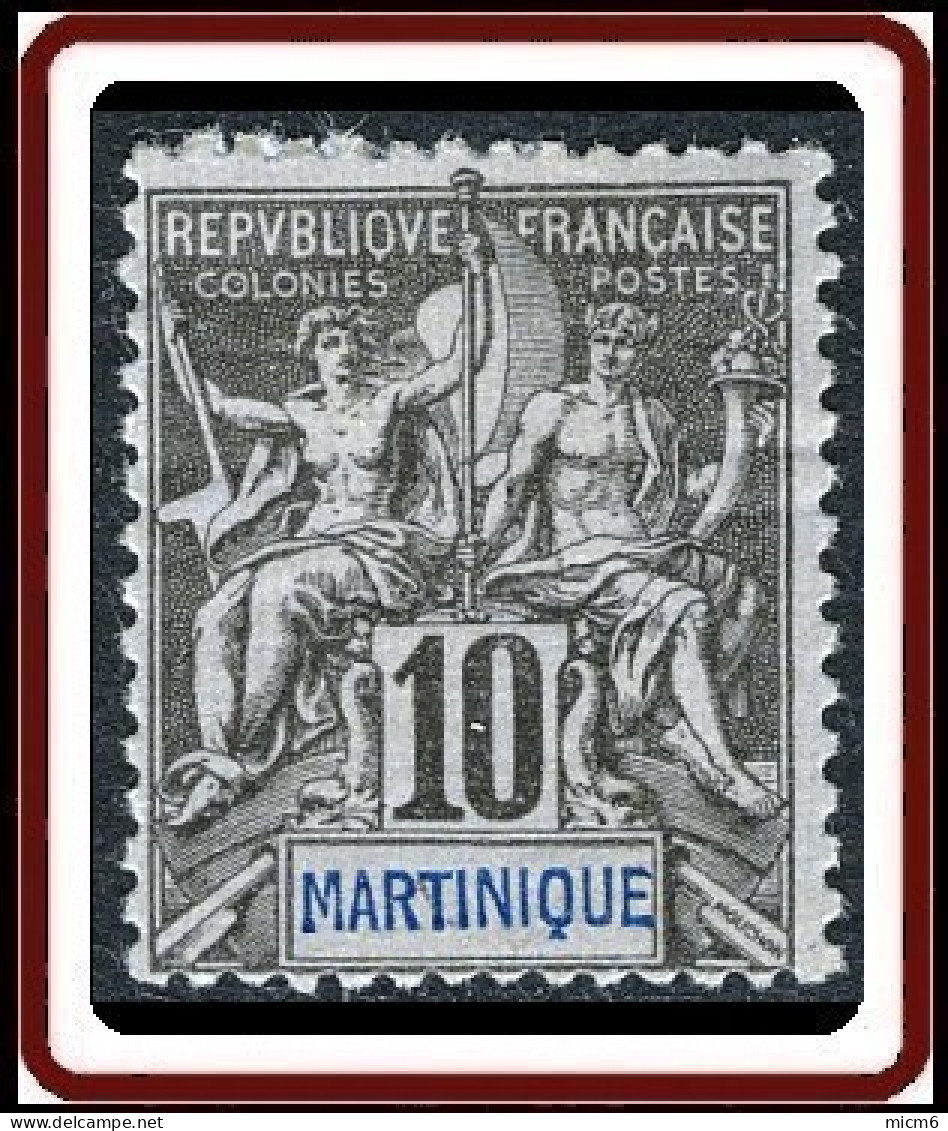 Martinique 1892-1906 - N° 35 (YT) N° 34 (AM) Neuf *. - Unused Stamps