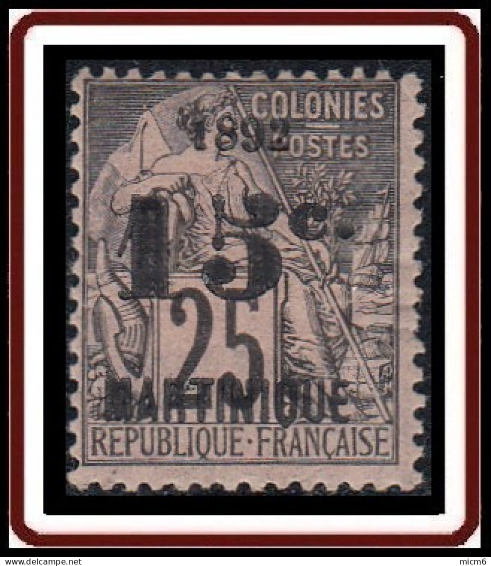 Martinique 1886-1892 - N° 30 (YT) N° 29 (AM) Neuf *. - Ongebruikt