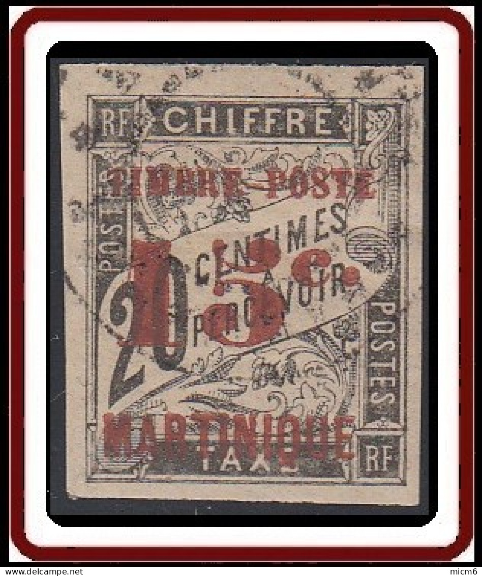 Martinique 1886-1892 - N° 25 (YT) N° 24 (AM) Oblitéré. - Usados
