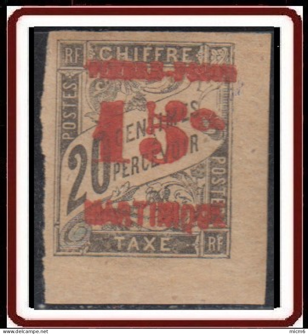 Martinique 1886-1892 - N° 25 (YT) N° 24 (AM) Neuf *. - Unused Stamps