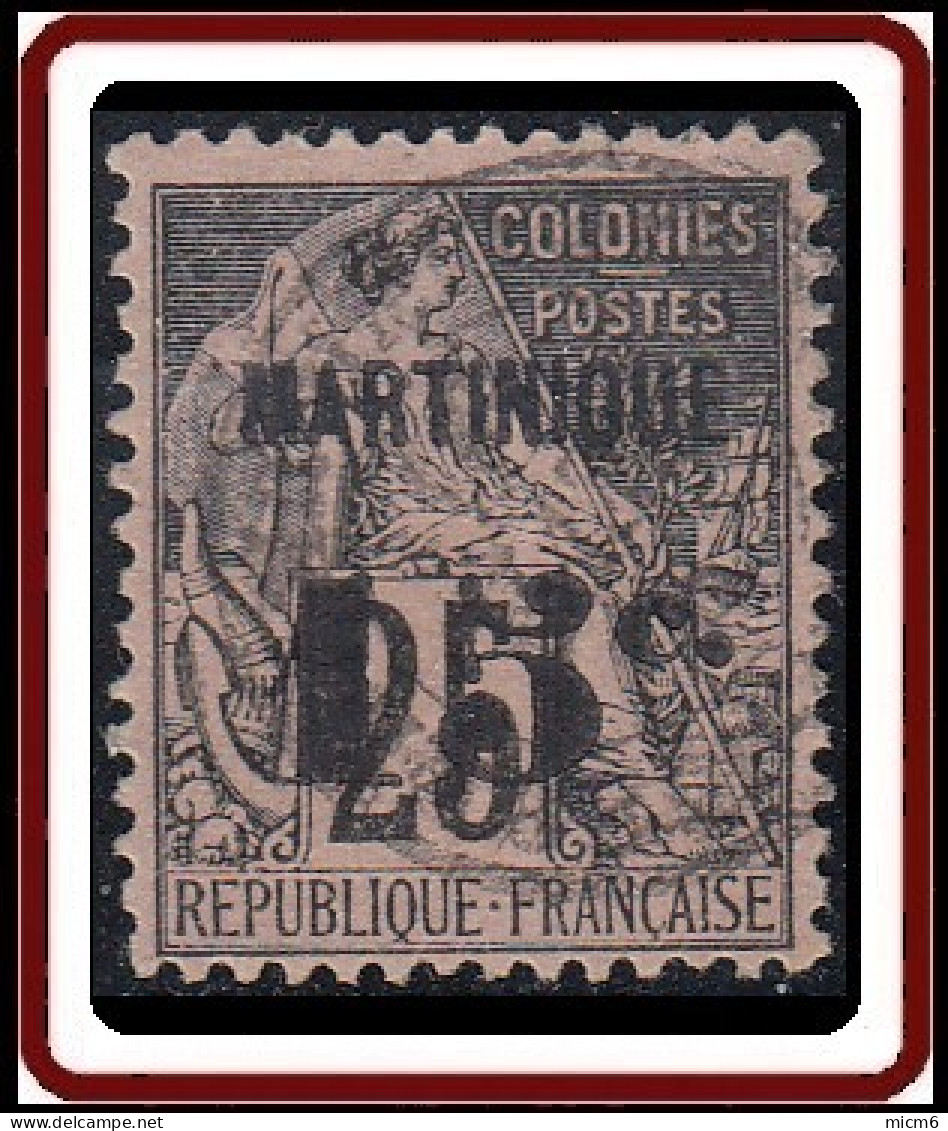 Martinique 1886-1892 - N° 17 (YT) N° 16 I (AM) Oblitéré. - Usati