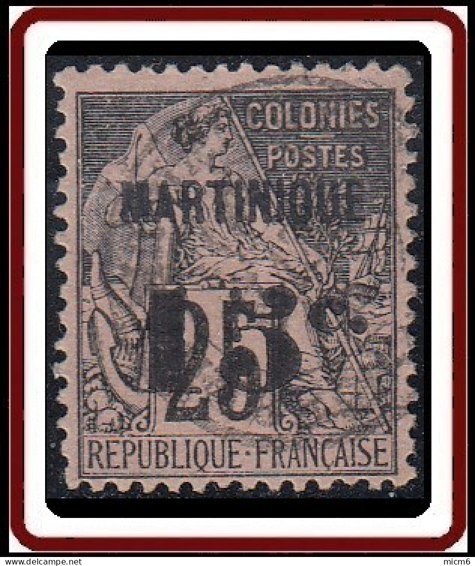 Martinique 1886-1892 - N° 17 (YT) N° 16 I (AM) Oblitéré. - Used Stamps
