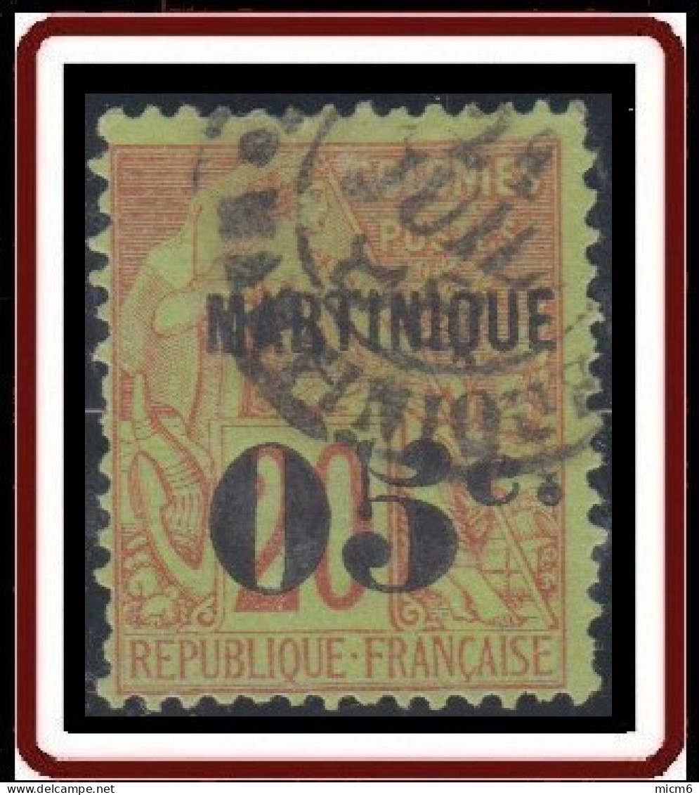 Martinique 1886-1892 - N° 11 (YT) N° 11 (AM) Oblitéré. Tirage De 1888. - Gebraucht