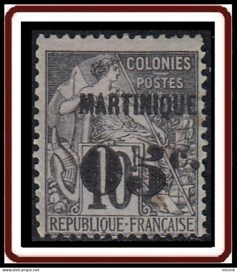 Martinique 1886-1892 - N° 10 (YT) N° 10 (AM) Oblitéré. - Usados