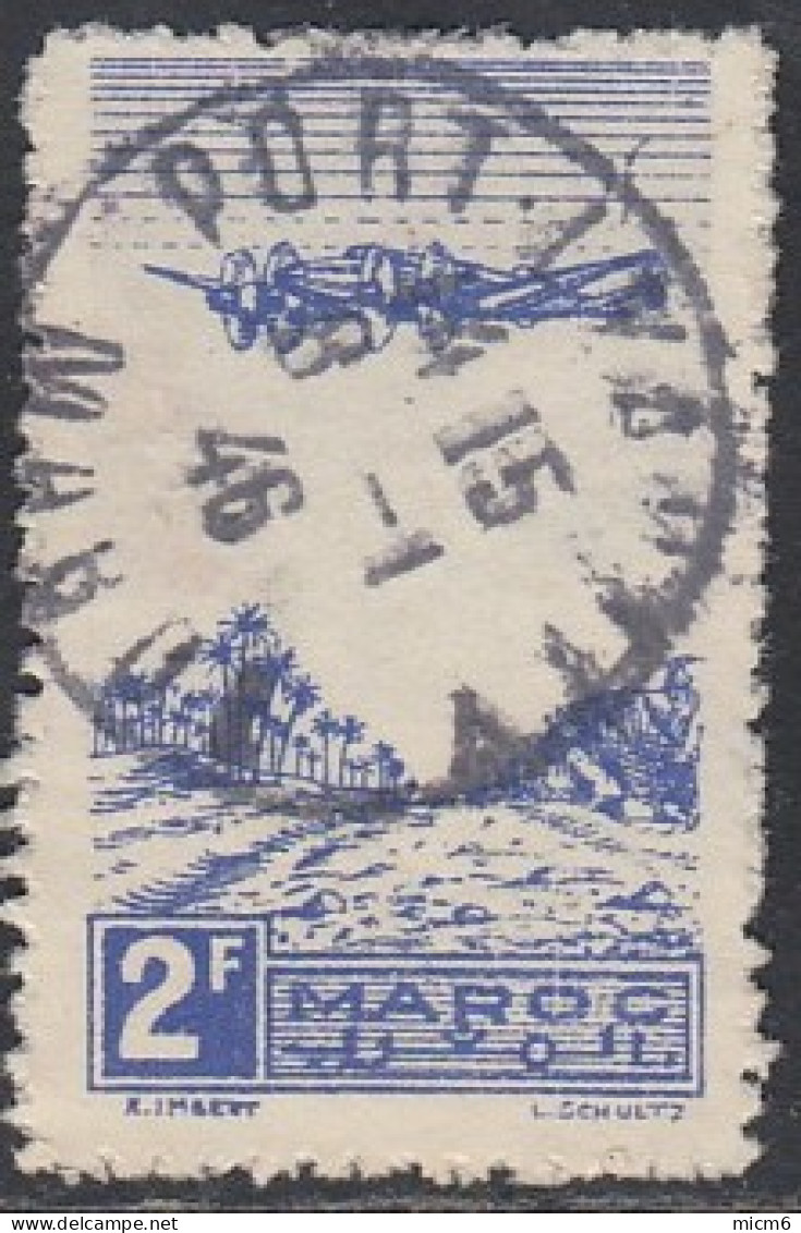 Maroc Protectorat Français - Poste Aérienne N° 51 (YT) N° 51 (AM) Oblitéré De Port-Lyautey. - Luftpost