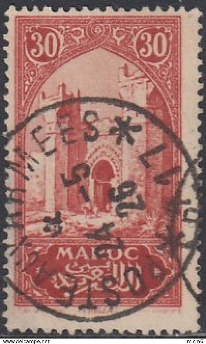Maroc Protectorat Français - N° 107 (YT) N° 103 (AM) Oblitéré De Postes Aux Arméées N° 417. - Used Stamps