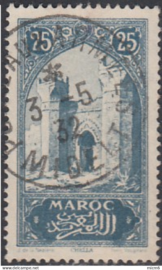 Maroc Protectorat Français - N° 106 (YT) N° 102 (AM) Oblitéré De Postes Aux Arméées / Midelt. - Usados