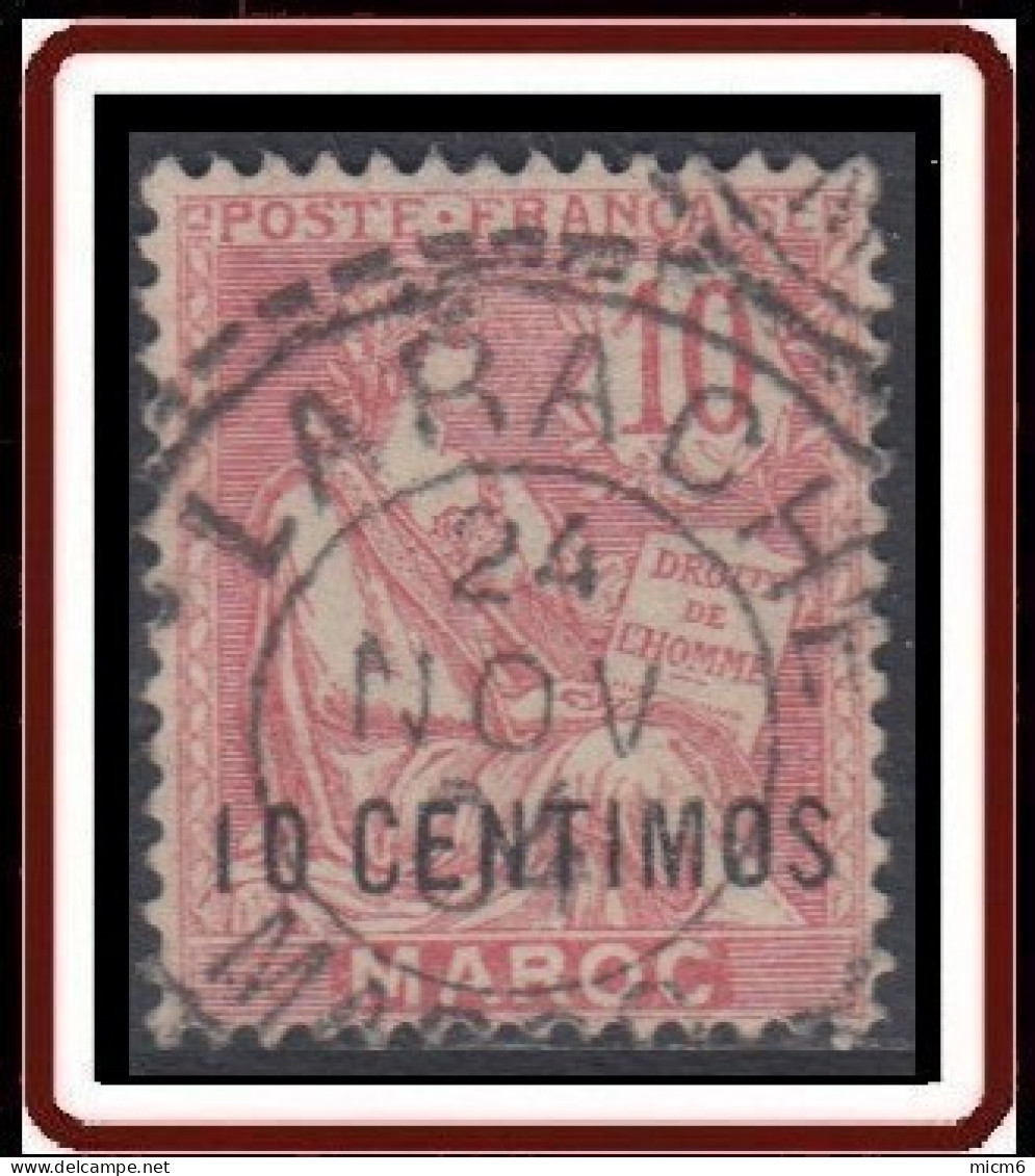 Maroc Bureaux Français 1902-1910 - N° 12 (YT) N° 15 (AM) Oblitéré De Larache (1904). - Used Stamps