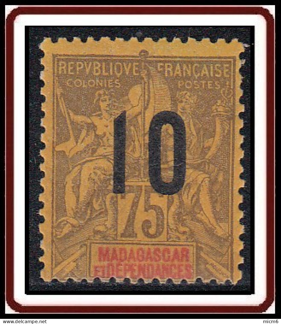 Madagascar 1908-1939 - N° 114 (YT) N° 121 (AM) Neuf **. - Ongebruikt