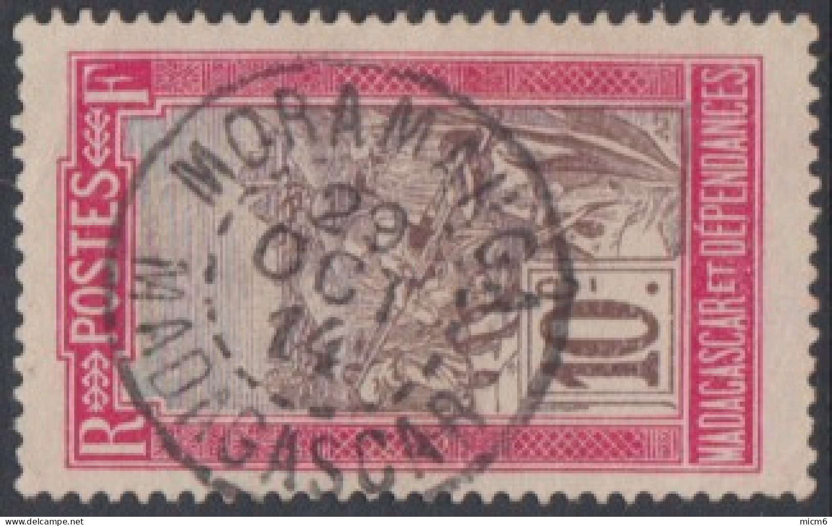 Madagascar 1908-1939 - Moramanga Sur N° 98 (YT) N° 106 (AM). Oblitération De 1914. - Autres & Non Classés