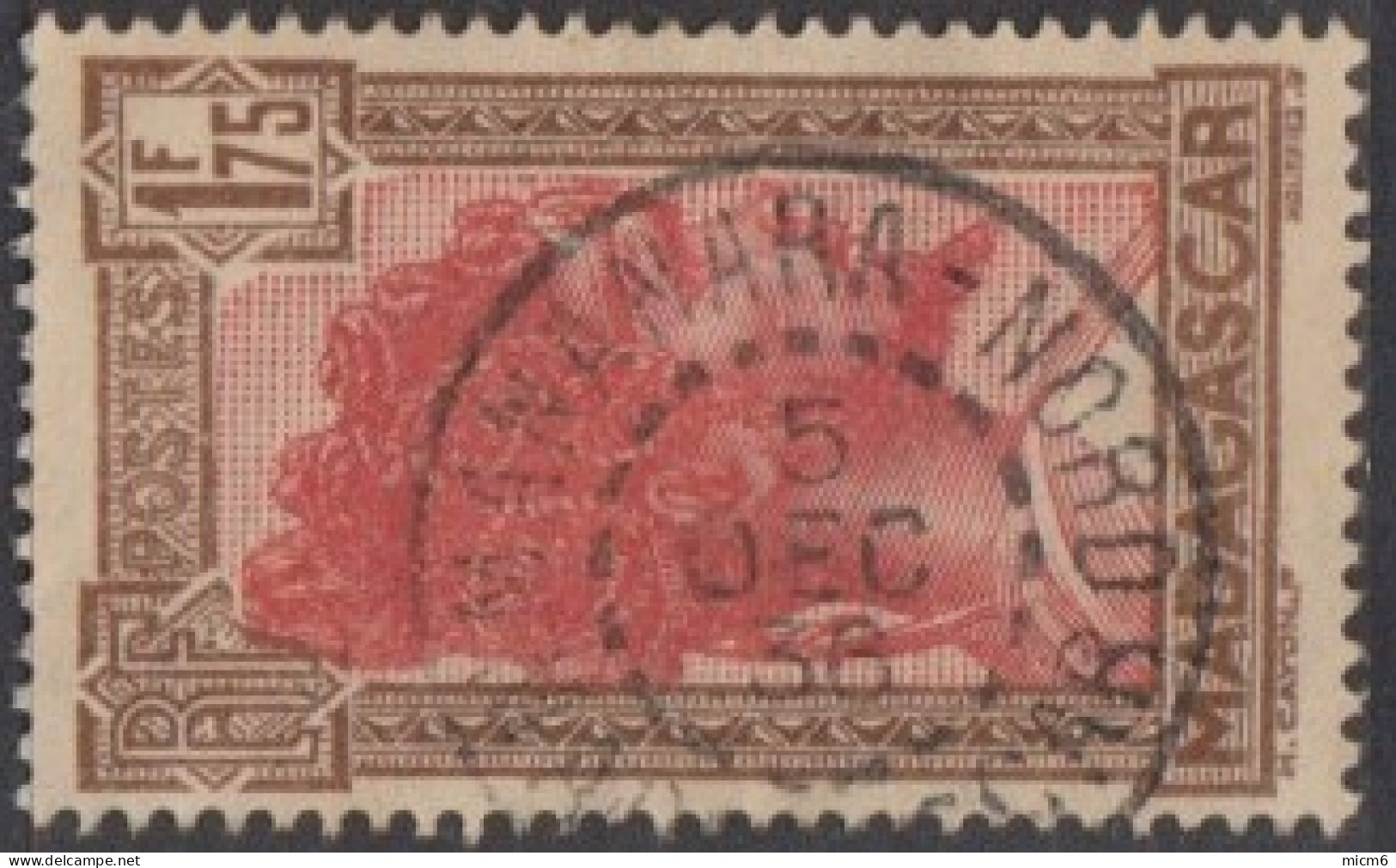 Madagascar 1908-1939 - Mananara-Nord Sur N° 176B (YT) N° 200 (AM). Oblitération De 1936. - Otros & Sin Clasificación