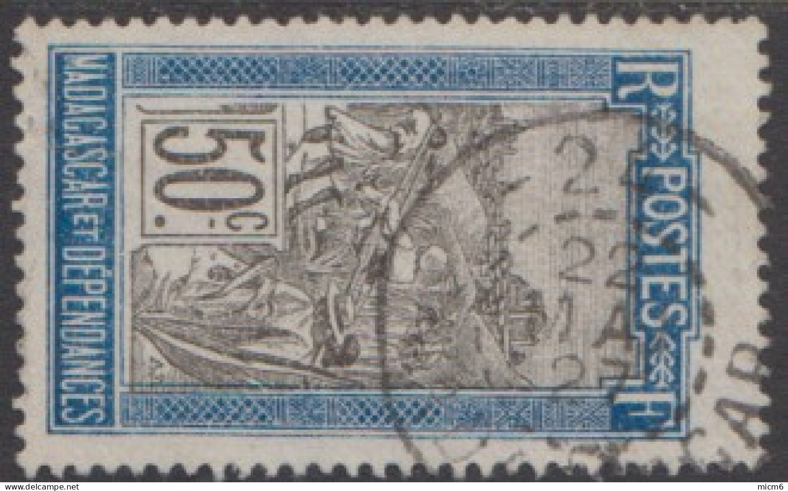 Madagascar 1908-1939 - Chiffre 24 En Haut Sur N° 138 (YT) N° 143 (AM). Oblitération De 1927. - Other & Unclassified