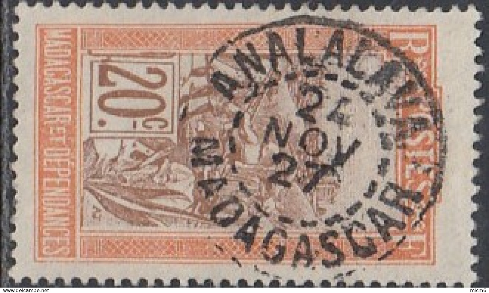Madagascar 1908-1939 - Analalava Sur N° 100 (YT) N° 107 (AM). Oblitération De 1927. - Autres & Non Classés