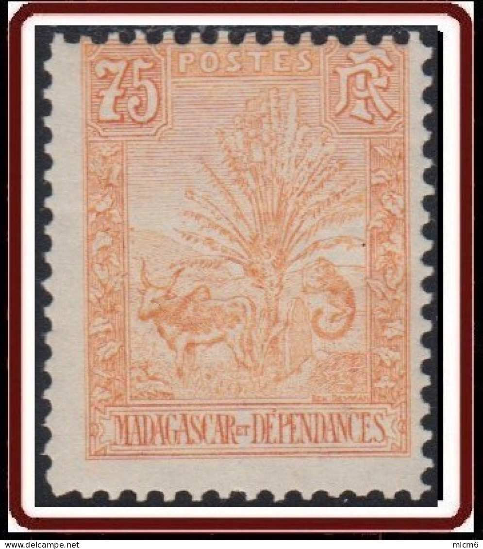 Madagascar 1889-1906 - N° 74 (YT) N° 69 (AM) Neuf *. - Unused Stamps