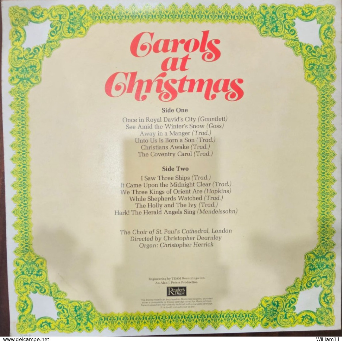 Carols At Christmas - Classique
