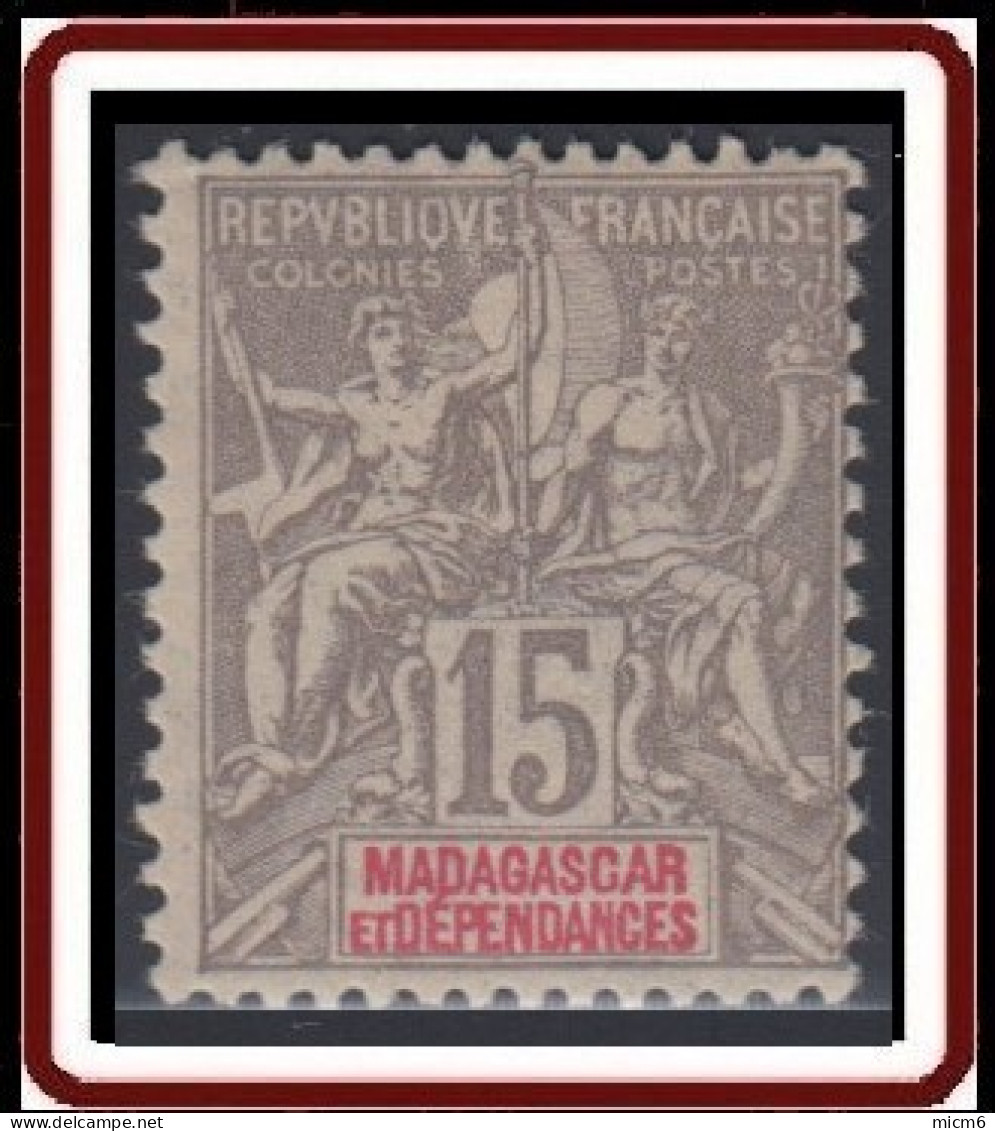 Madagascar 1889-1906 - N° 44 (YT) N° 45 (AM) Neuf *. - Neufs