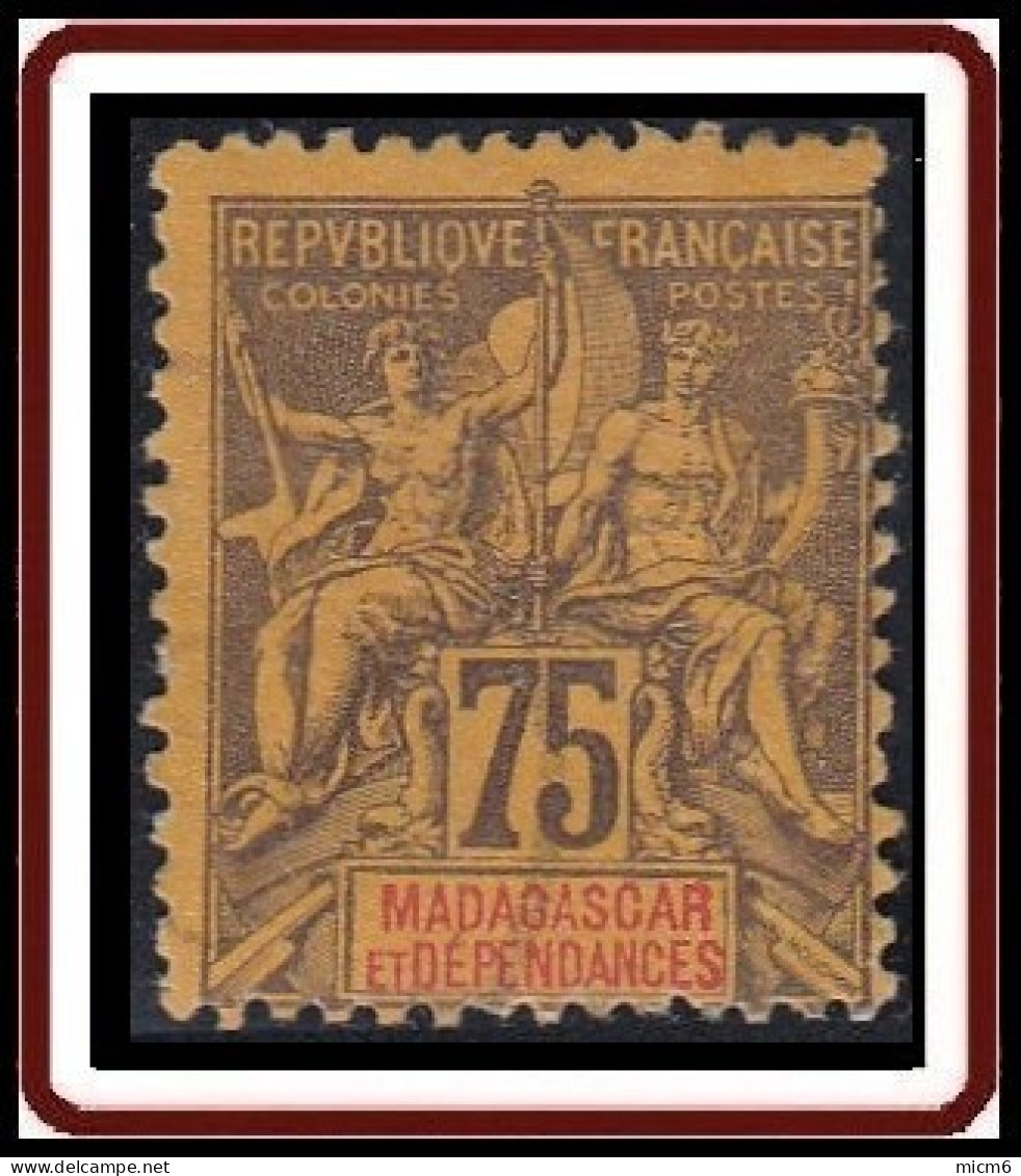 Madagascar 1889-1906 - N° 39 (YT) N° 39 (AM) Neuf *. - Unused Stamps