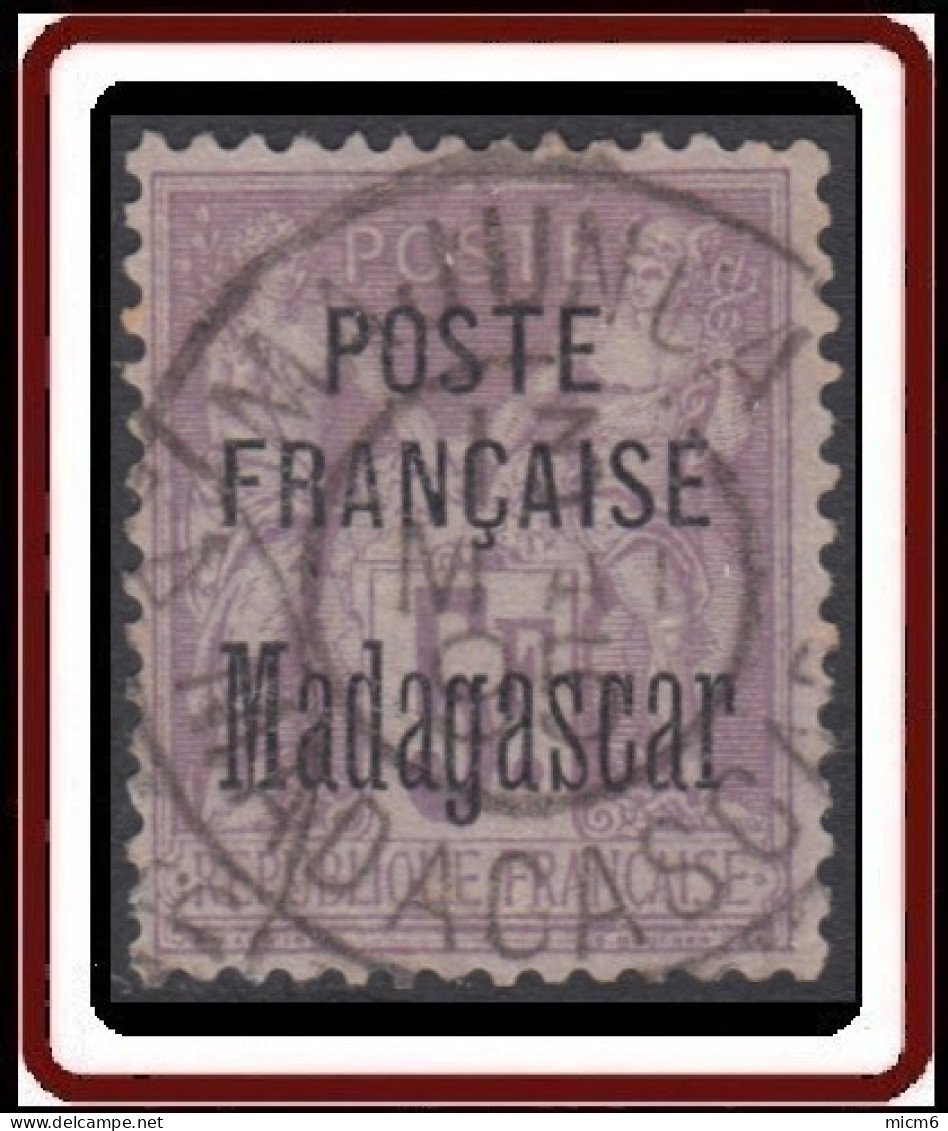 Madagascar 1889-1906 - N° 22 (YT) N° 22 (AM) Oblitéré De Majunga. - Usados