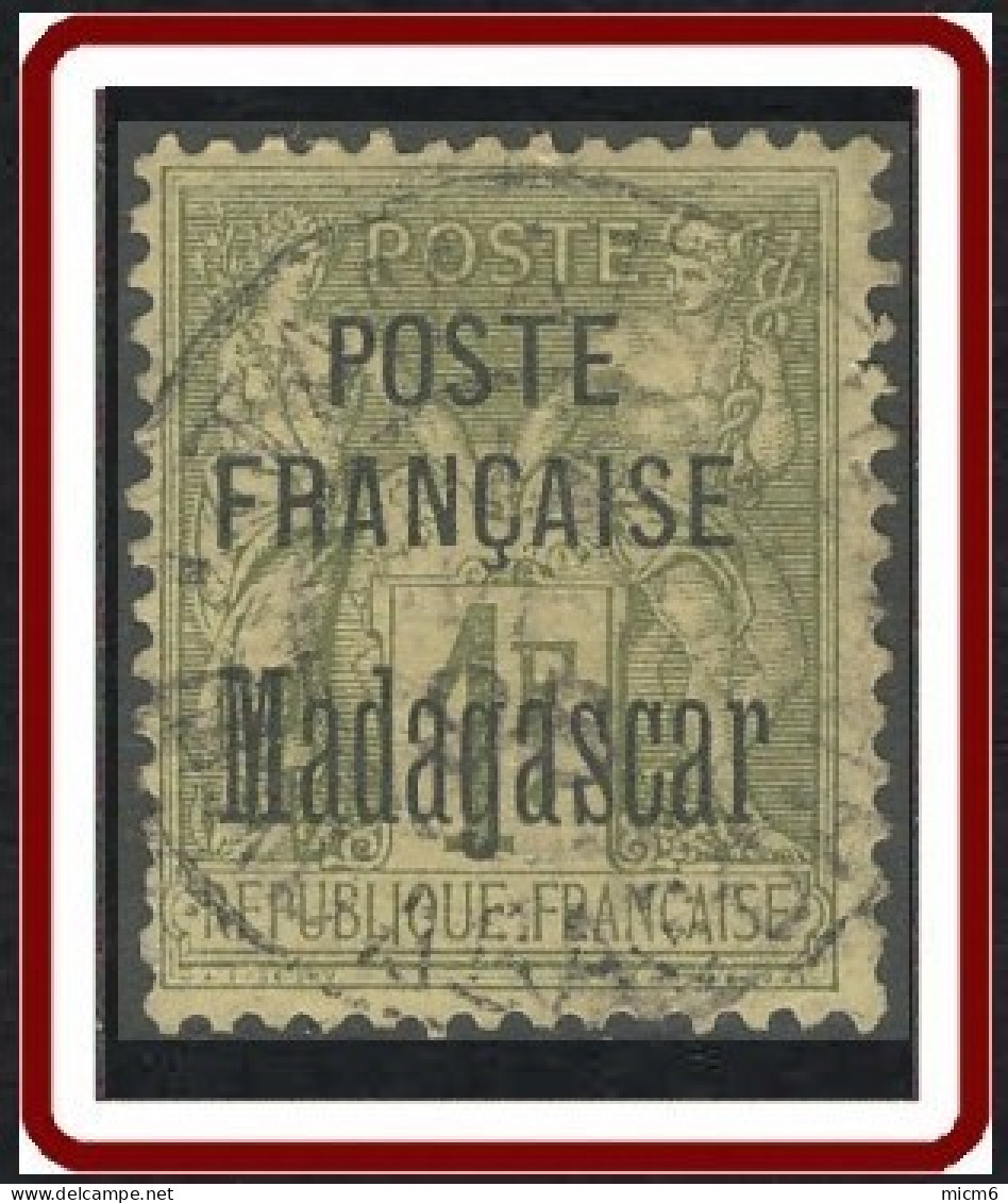 Madagascar 1889-1906 - N° 21 (YT) N° 21 (AM) Oblitéré. - Usati