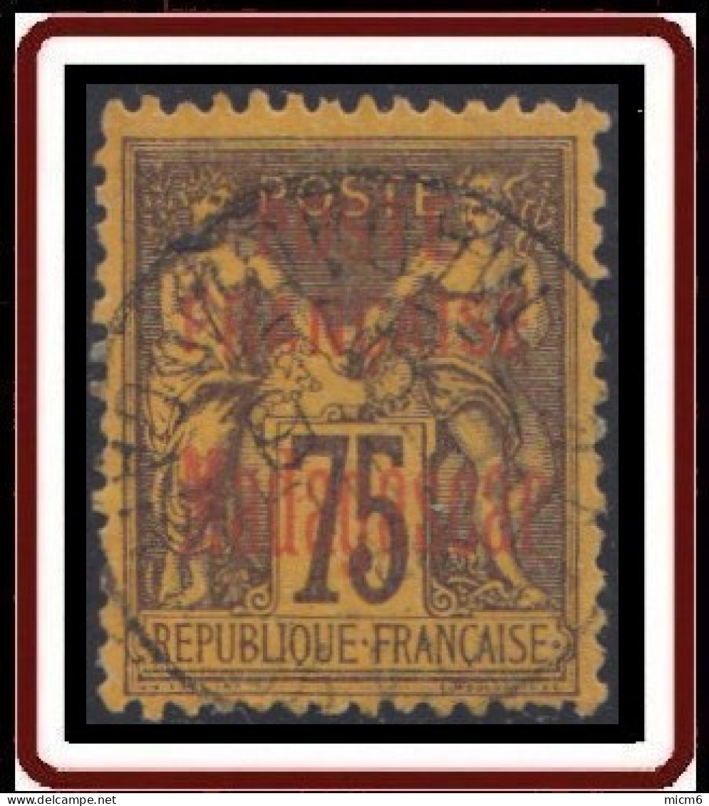 Madagascar 1889-1906 - N° 20 (YT) N° 20 (AM) Oblitéré. - Usati