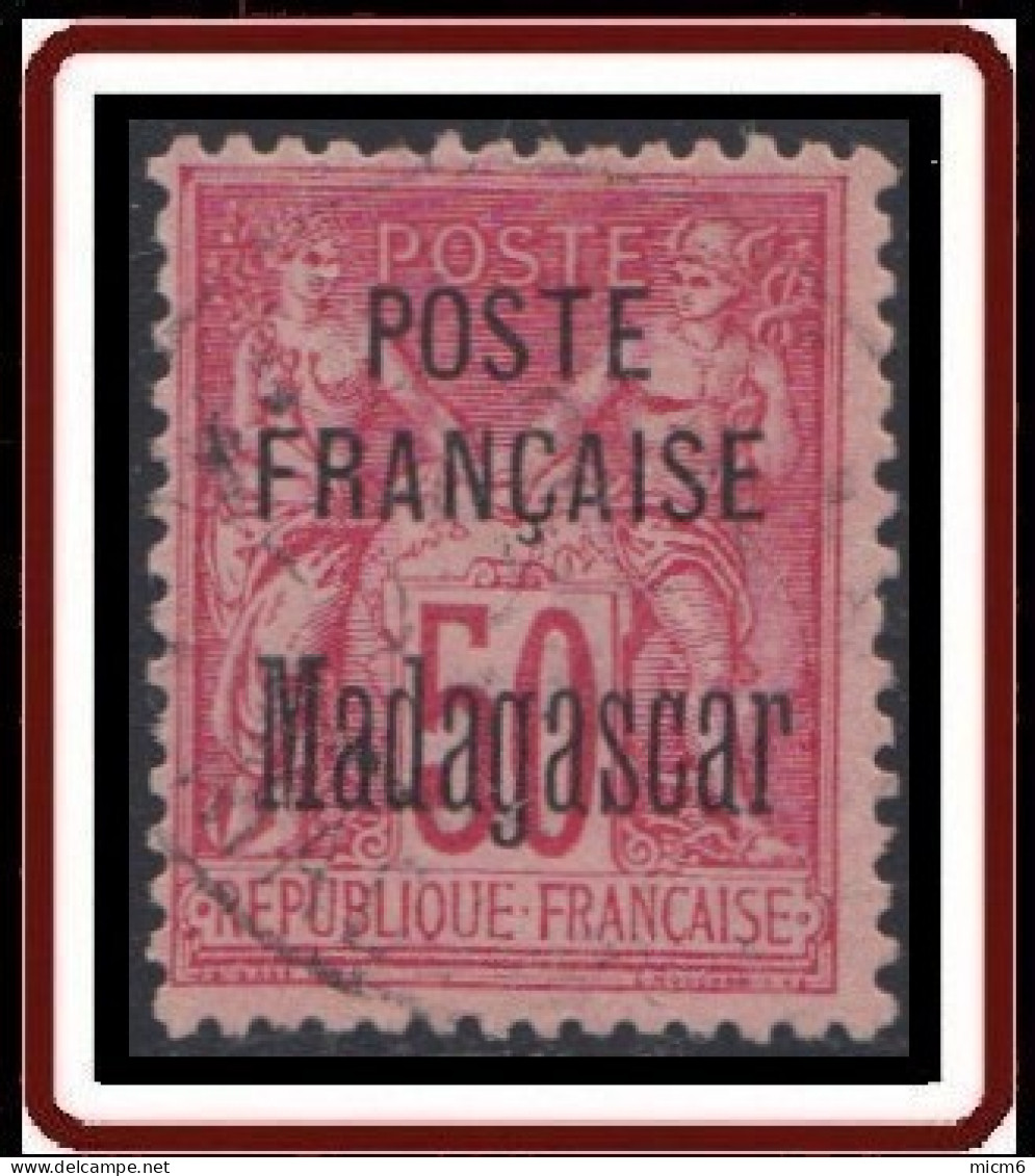 Madagascar 1889-1906 - N° 19 (YT) N° 19 (AM) Oblitéré. - Usati