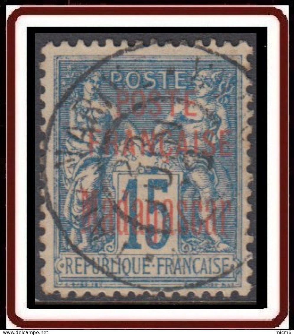 Madagascar 1889-1906 - N° 16 (YT) N° 16 (AM) Oblitéré. - Oblitérés