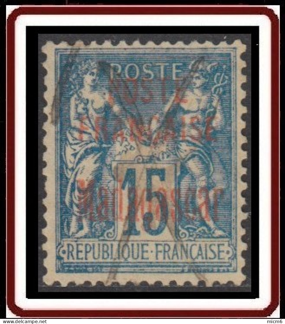 Madagascar 1889-1906 - N° 16 (YT) N° 16 (AM) Oblitéré. - Used Stamps