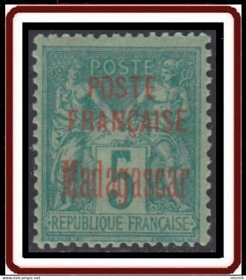 Madagascar 1889-1906 - N° 14 (YT) N° 14 (AM) Neuf *. - Unused Stamps