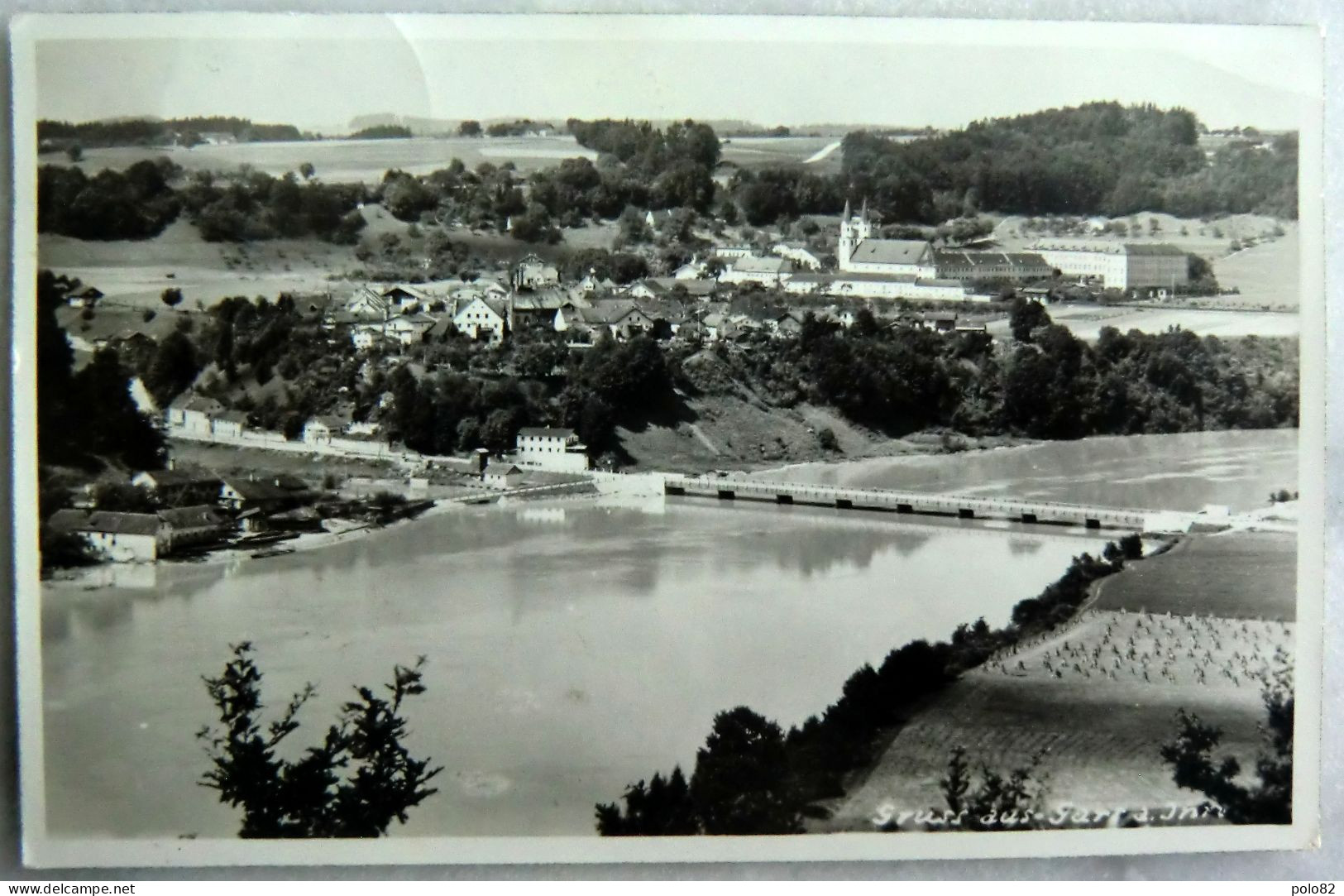 Alte Ansichtskarte - Gruss Aus Gars Am Inn, Ortsansicht 1940 - Mühldorf