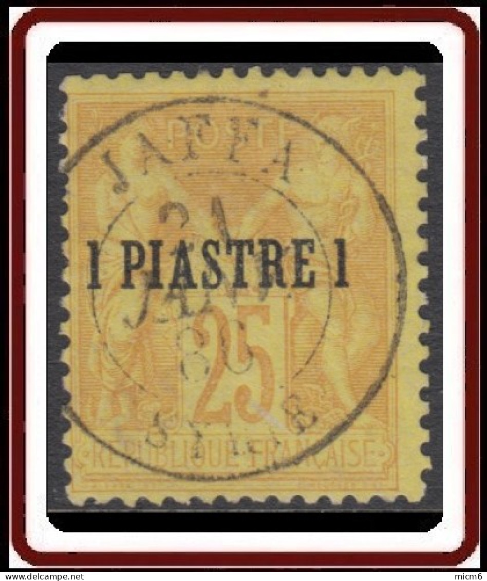 Levant Bureaux Français 1885-1901 - Jaffa / Syrie Sur N° 1 (YT) N° 1 (AM). Oblitération De 1886. - Used Stamps