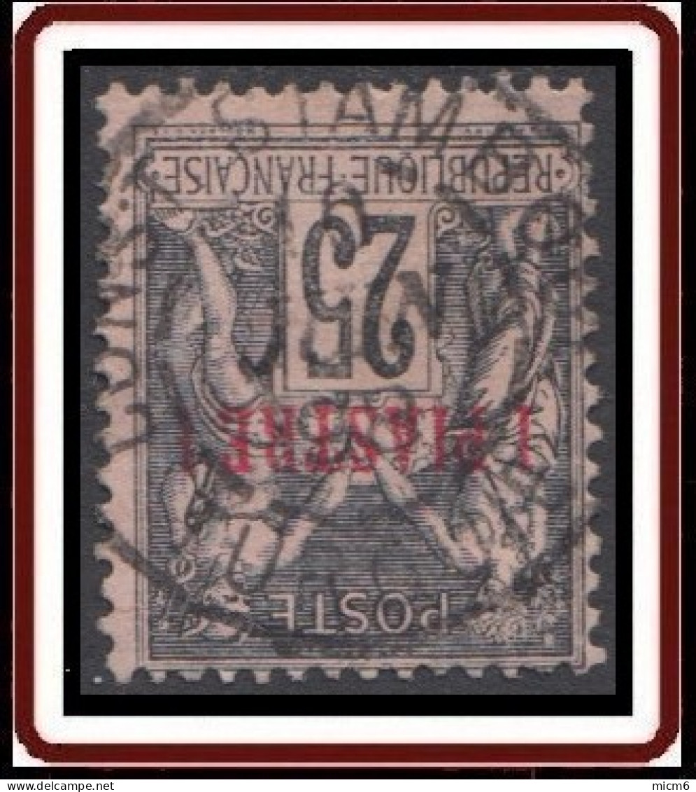 Levant Bureaux Français 1885-1901 - Const-Stamboul / Turquie Sur N° 4 (YT) N° 4 (AM). Oblitération De 1898. - Used Stamps