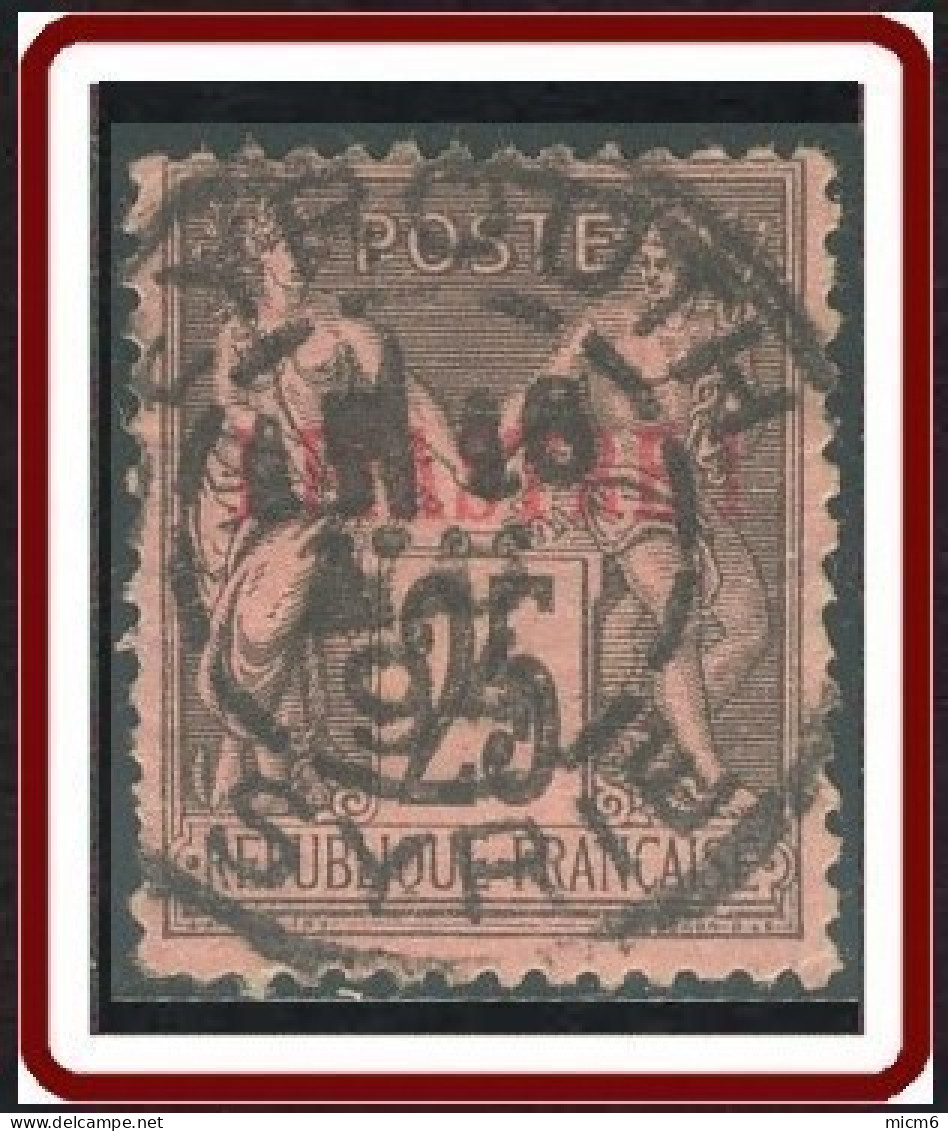 Levant Bureaux Français 1885-1901 - Beyrouth / Syrie Sur N° 4 (YT) N° 4 (AM). Oblitération. - Used Stamps