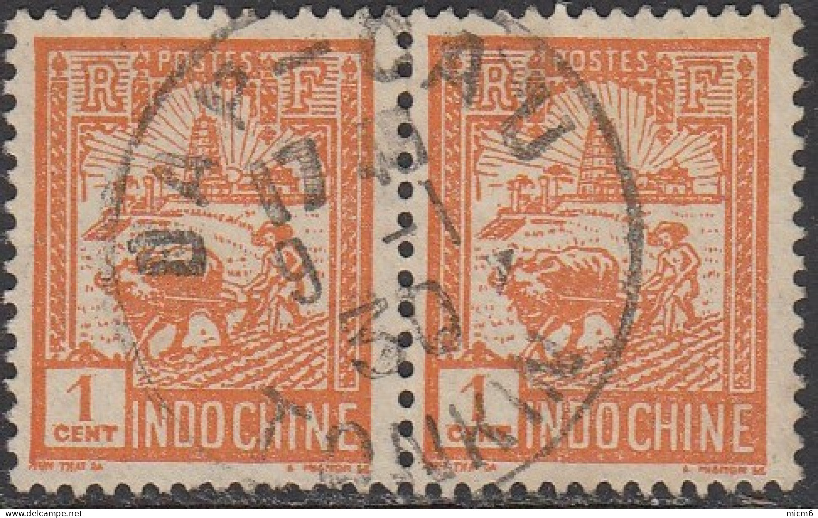 Indochine (Tonkin) 1922-1949 - Dap-Cau Sur N° 127 (YT) N° 122 (AM). Oblitération De 1930. - Sonstige & Ohne Zuordnung