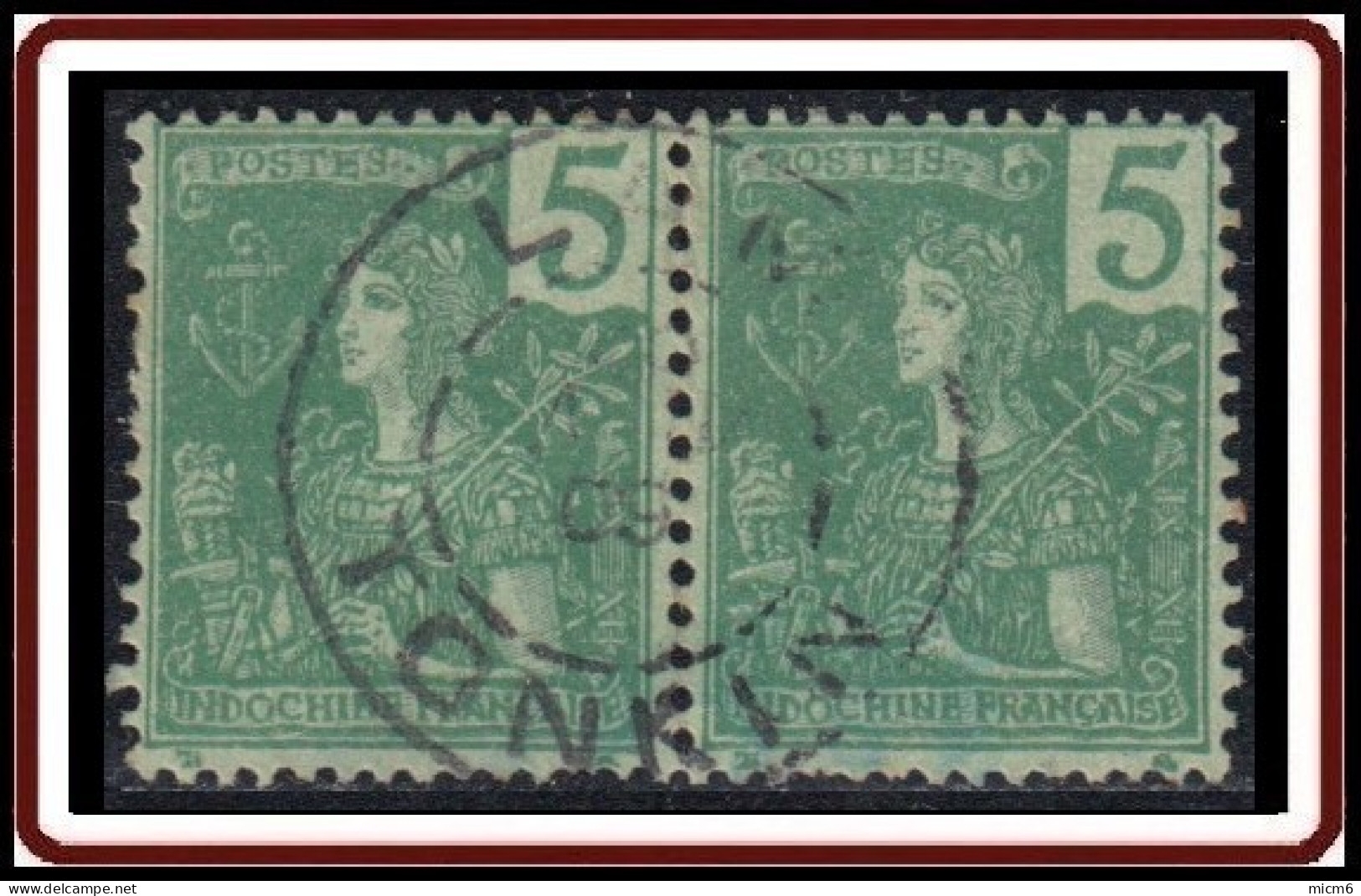 Indochine (Tonkin) 1889-1908 - Lam Sur N° 27 (YT) N° 27 (AM). Oblitération De 1909. - Used Stamps