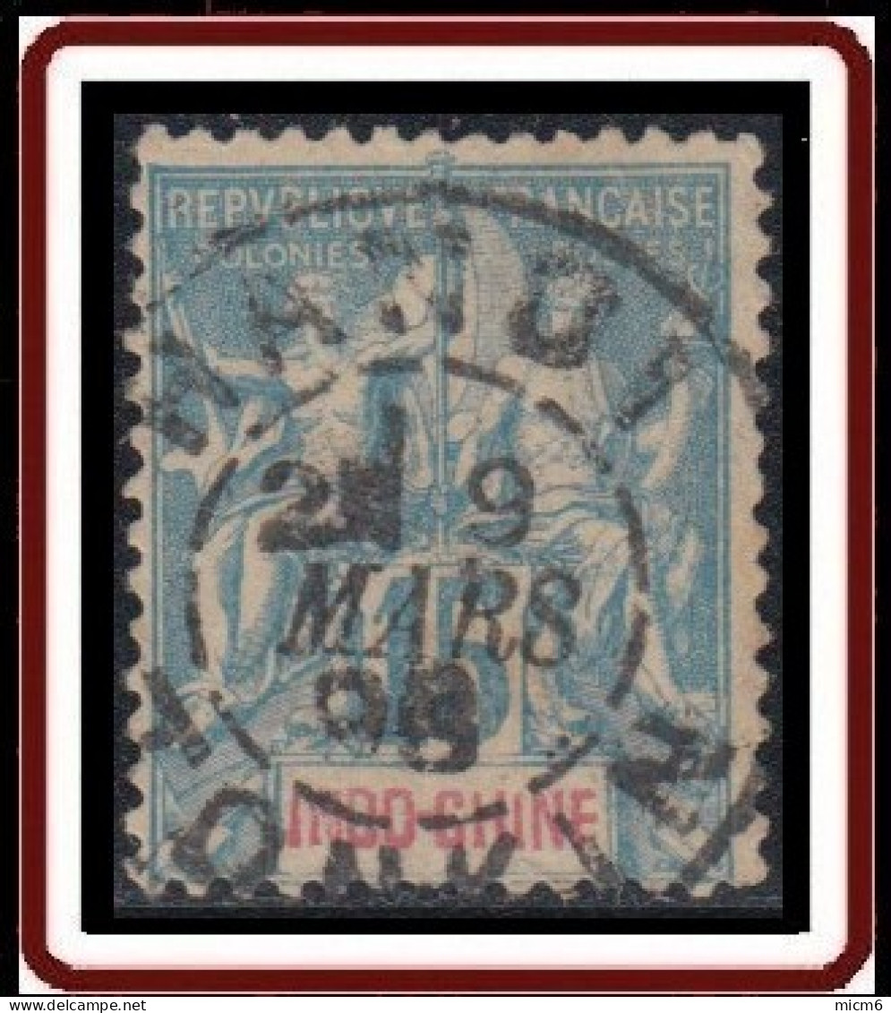 Indochine (Tonkin) 1889-1908 - Hanoi Sur N° 8 (YT) N° 8 (AM). Oblitération De 1898. - Used Stamps