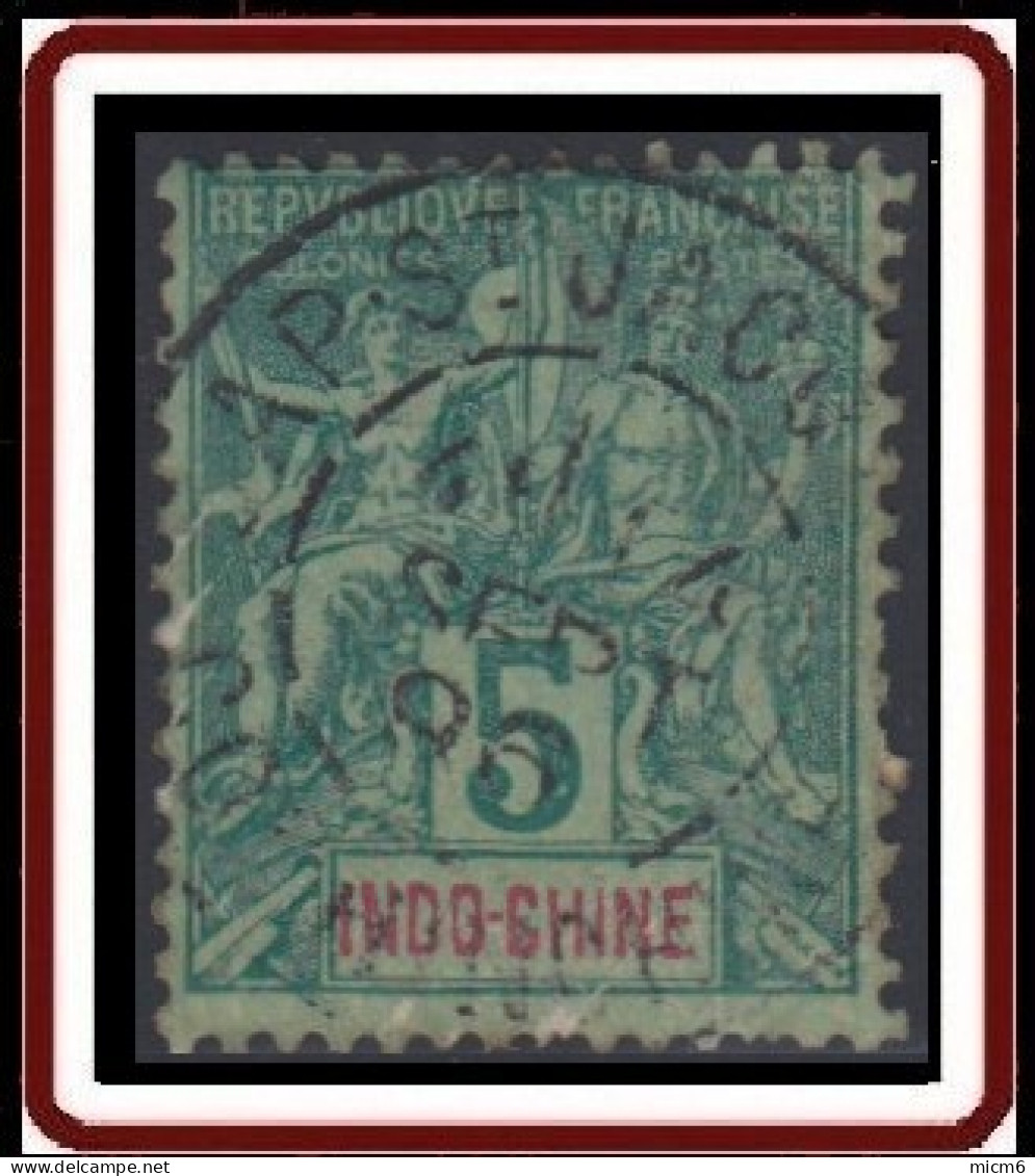 Indochine (Cochinchine) 1889-1908 - Cap-St-Jacques Sur N° 6 (YT) N° 6 (AM). Oblitération De 1896. - Used Stamps