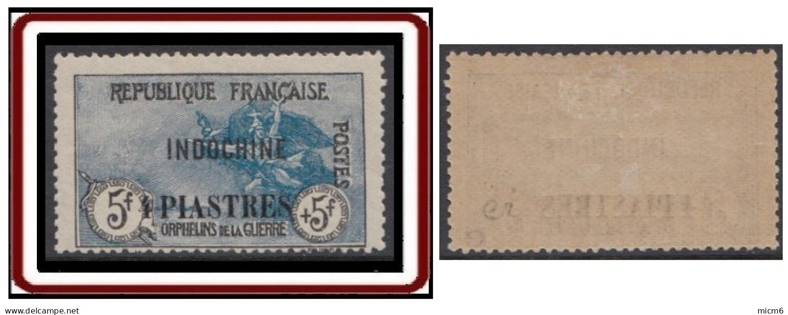 Indochine 1912-1919 - N° 95 (YT) N° 95 (AM) Neuf *. - Neufs