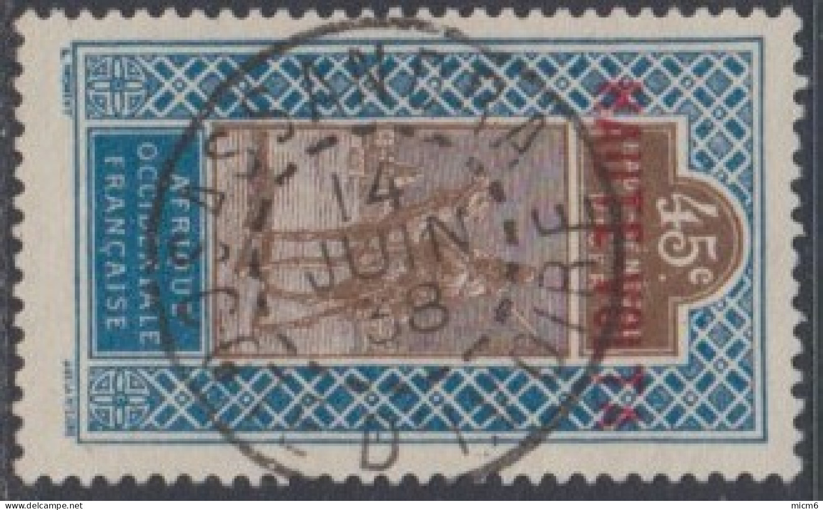 Haute Volta - Sassandra / Côte D'Ivoire Sur N° 12 (YT) N° 12 (AM). Oblitération De 1938. - Used Stamps