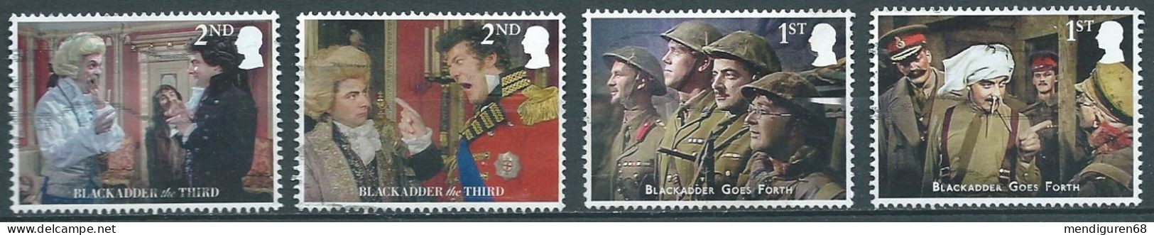 GROSSBRITANNIEN GRANDE BRETAGNE GB 2023 BLACKADDER SET 4V USED FDAMAGED SG 5021-4 MI 5190-3 YT 5581-4 SN 4367-70 - Usati