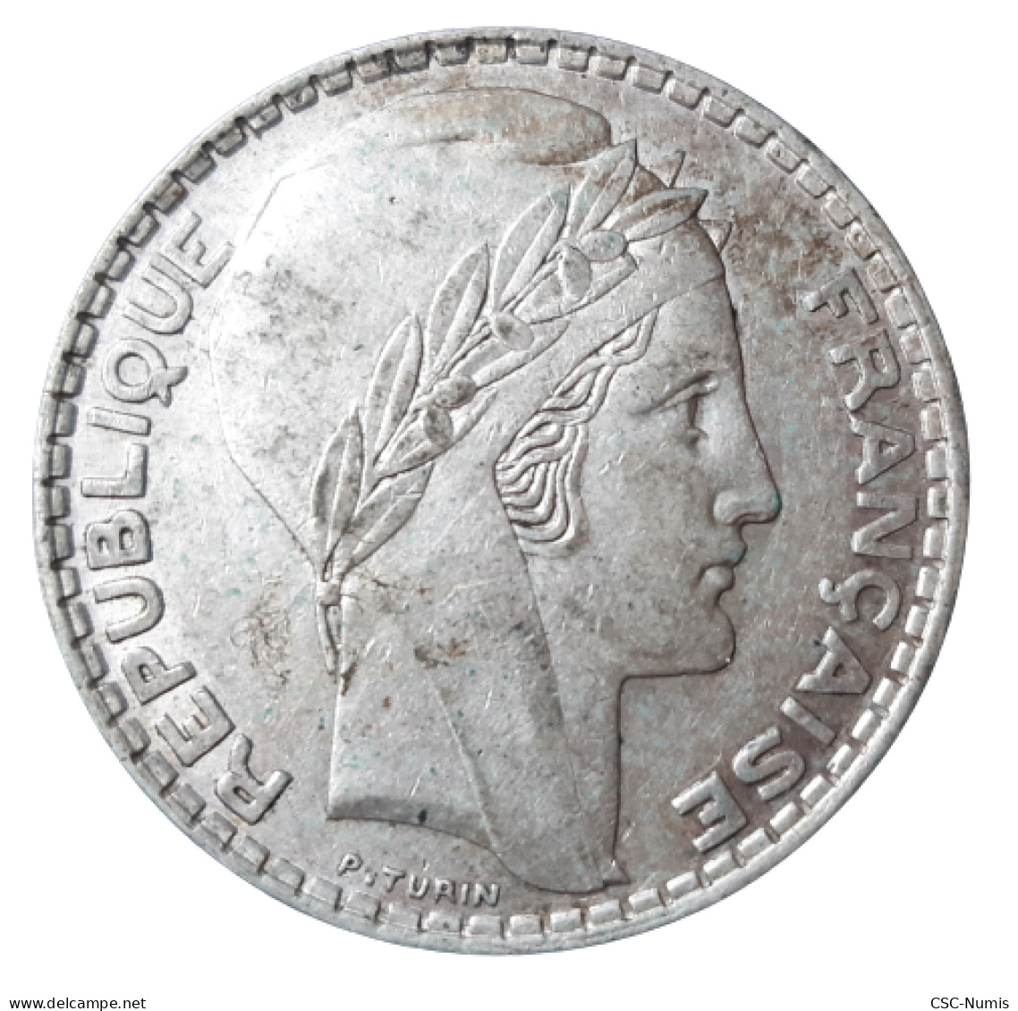 (CG#001) - 20 Francs Turin 1938 - Argent - 20 Francs