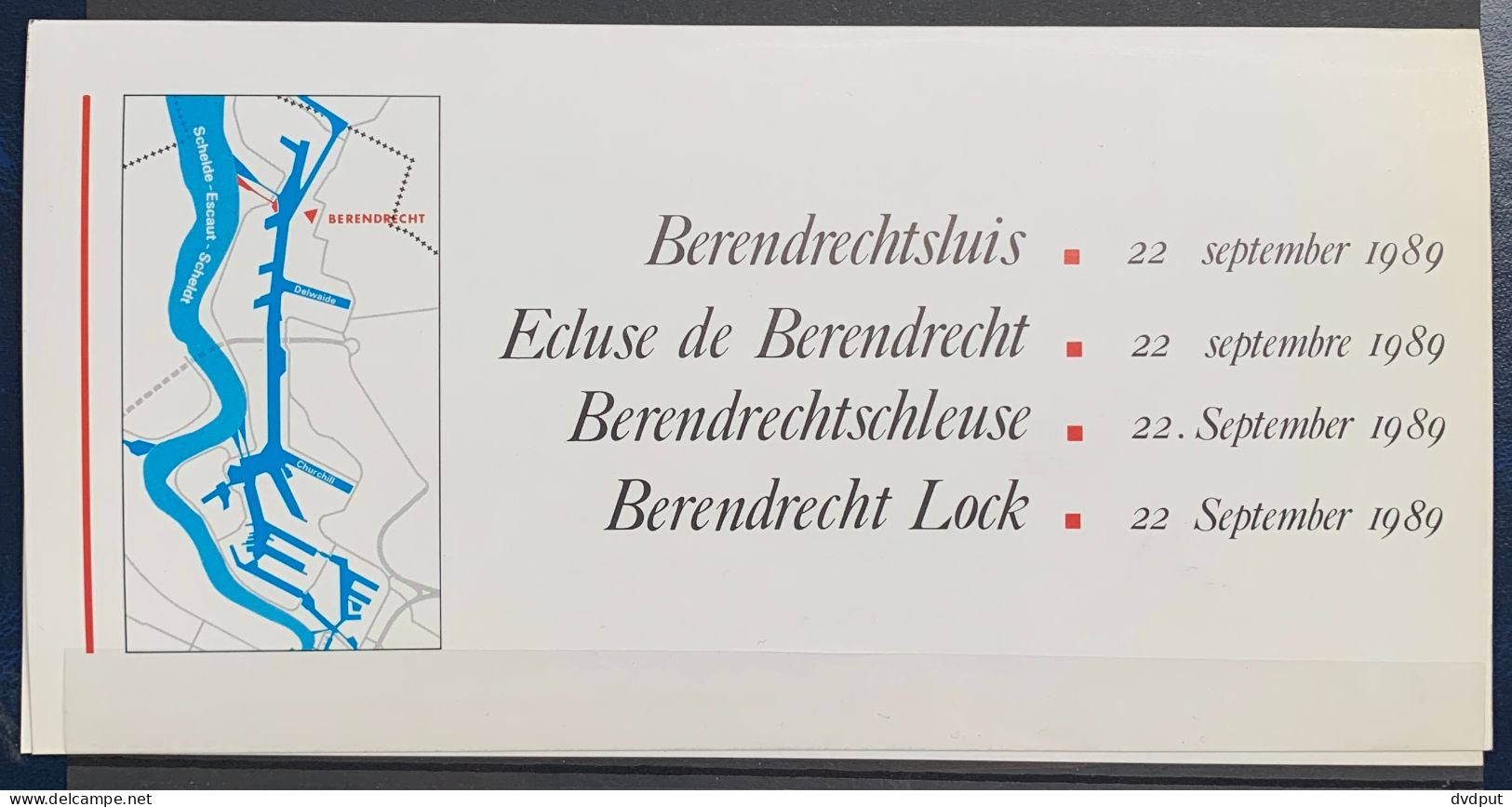 België, 1990, Nr 2377 Op HK Inwijding Berendrechtsluis ANTWERPEN - Lettres & Documents